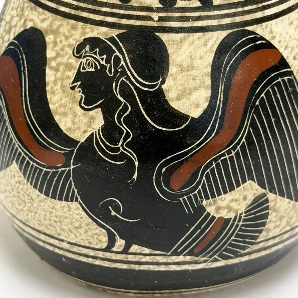 Vintage‎ Museum Reproduction Handmade Greek Pottery Alabastron Corinthian 650 BC
